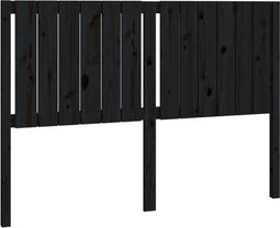 vidaXL - Hoofdbord - 145,5x4x100 - cm - massief - grenenhout - zwart