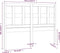 vidaXL - Hoofdbord - 145,5x4x100 - cm - massief - grenenhout - zwart