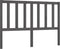 vidaXL - Hoofdbord - 146x4x100 - cm - massief - grenenhout - grijs