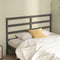 vidaXL - Hoofdbord - 146x4x100 - cm - massief - grenenhout - grijs