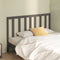 vidaXL - Hoofdbord - 146x4x100 - cm - massief - grenenhout - grijs