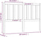 vidaXL - Hoofdbord - 146x4x100 - cm - massief - grenenhout - grijs