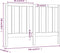 vidaXL - Hoofdbord - 146x4x100 - cm - massief - grenenhout - grijs