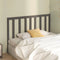 vidaXL - Hoofdbord - 146x4x100 - cm - massief - grenenhout - grijs
