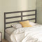 vidaXL - Hoofdbord - 146x4x100 - cm - massief - grenenhout - grijs