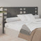 vidaXL - Hoofdbord - 146x4x100 - cm - massief - grenenhout - grijs