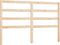 vidaXL - Hoofdbord - 146x4x100 - cm - massief - grenenhout