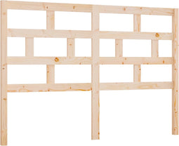 vidaXL - Hoofdbord - 146x4x100 - cm - massief - grenenhout
