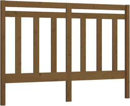 vidaXL - Hoofdbord - 146x4x100 - cm - massief - grenenhout - honingbruin