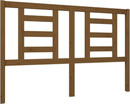 vidaXL - Hoofdbord - 146x4x100 - cm - massief - grenenhout - honingbruin