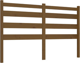 vidaXL - Hoofdbord - 146x4x100 - cm - massief - grenenhout - honingbruin