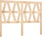 vidaXL - Hoofdbord - 146x4x100 - cm - massief - grenenhout