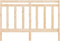vidaXL - Hoofdbord - 146x4x100 - cm - massief - grenenhout