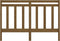 vidaXL - Hoofdbord - 146x4x100 - cm - massief - grenenhout - honingbruin