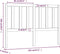 vidaXL - Hoofdbord - 146x4x100 - cm - massief - grenenhout