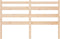 vidaXL - Hoofdbord - 146x4x100 - cm - massief - grenenhout