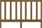vidaXL - Hoofdbord - 146x4x100 - cm - massief - grenenhout - honingbruin