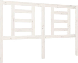 vidaXL - Hoofdbord - 146x4x100 - cm - massief - grenenhout - wit