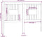 vidaXL - Hoofdbord - 146x4x100 - cm - massief - grenenhout - wit