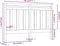 vidaXL - Hoofdbord - 146x4x100 - cm - massief - grenenhout - wit