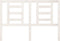 vidaXL - Hoofdbord - 146x4x100 - cm - massief - grenenhout - wit