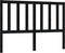 vidaXL - Hoofdbord - 146x4x100 - cm - massief - grenenhout - zwart