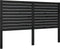 vidaXL - Hoofdbord - 146x4x100 - cm - massief - grenenhout - zwart