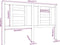 vidaXL - Hoofdbord - 146x4x100 - cm - massief - grenenhout - zwart
