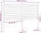 vidaXL - Hoofdbord - 146x4x100 - cm - massief - grenenhout - zwart