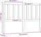 vidaXL - Hoofdbord - 146x4x100 - cm - massief - grenenhout - zwart