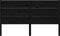 vidaXL - Hoofdbord - 146x4x100 - cm - massief - grenenhout - zwart