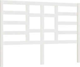vidaXL - Hoofdbord - 146x4x104 - cm - massief - grenenhout - wit