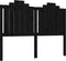 vidaXL - Hoofdbord - 146x4x110 - cm - massief - grenenhout - zwart