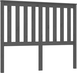vidaXL - Hoofdbord - 146x6x101 - cm - massief - grenenhout - grijs