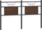 vidaXL - Hoofdbord - 150 - cm - bewerkt - hout - en - staal - bruin - eikenkleurig