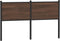 vidaXL - Hoofdbord - 150 - cm - bewerkt - hout - en - staal - bruin - eikenkleurig