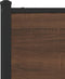 vidaXL - Hoofdbord - 150 - cm - bewerkt - hout - en - staal - bruin - eikenkleurig