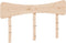 vidaXL - Hoofdbord - 150 - cm - massief - grenenhout
