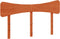 vidaXL - Hoofdbord - 150 - cm - massief - grenenhout - wasbruin