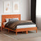 vidaXL - Hoofdbord - 150 - cm - massief - grenenhout - wasbruin