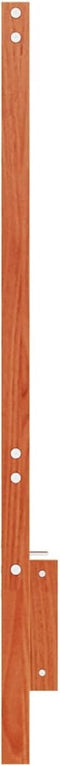 vidaXL - Hoofdbord - 150 - cm - massief - grenenhout - wasbruin