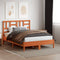 vidaXL - Hoofdbord - 150 - cm - massief - grenenhout - wasbruin