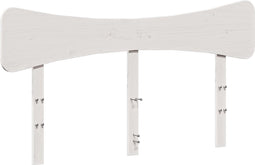 vidaXL - Hoofdbord - 150 - cm - massief - grenenhout - wit