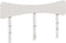 vidaXL - Hoofdbord - 150 - cm - massief - grenenhout - wit