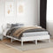 vidaXL - Hoofdbord - 150 - cm - massief - grenenhout - wit