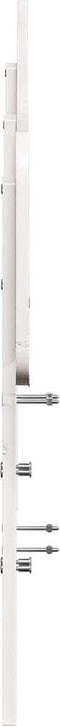vidaXL - Hoofdbord - 150 - cm - massief - grenenhout - wit