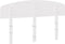 vidaXL - Hoofdbord - 150 - cm - massief - grenenhout - wit