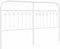 vidaXL - Hoofdbord - 150 - cm - metaal - wit
