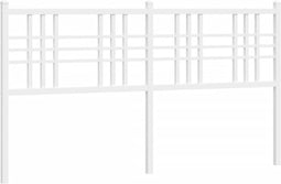 vidaXL - Hoofdbord - 150 - cm - metaal - wit