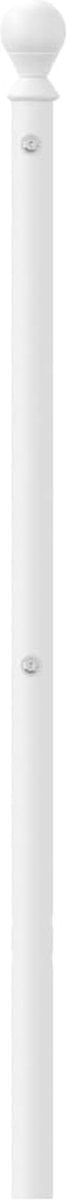 vidaXL - Hoofdbord - 150 - cm - metaal - wit